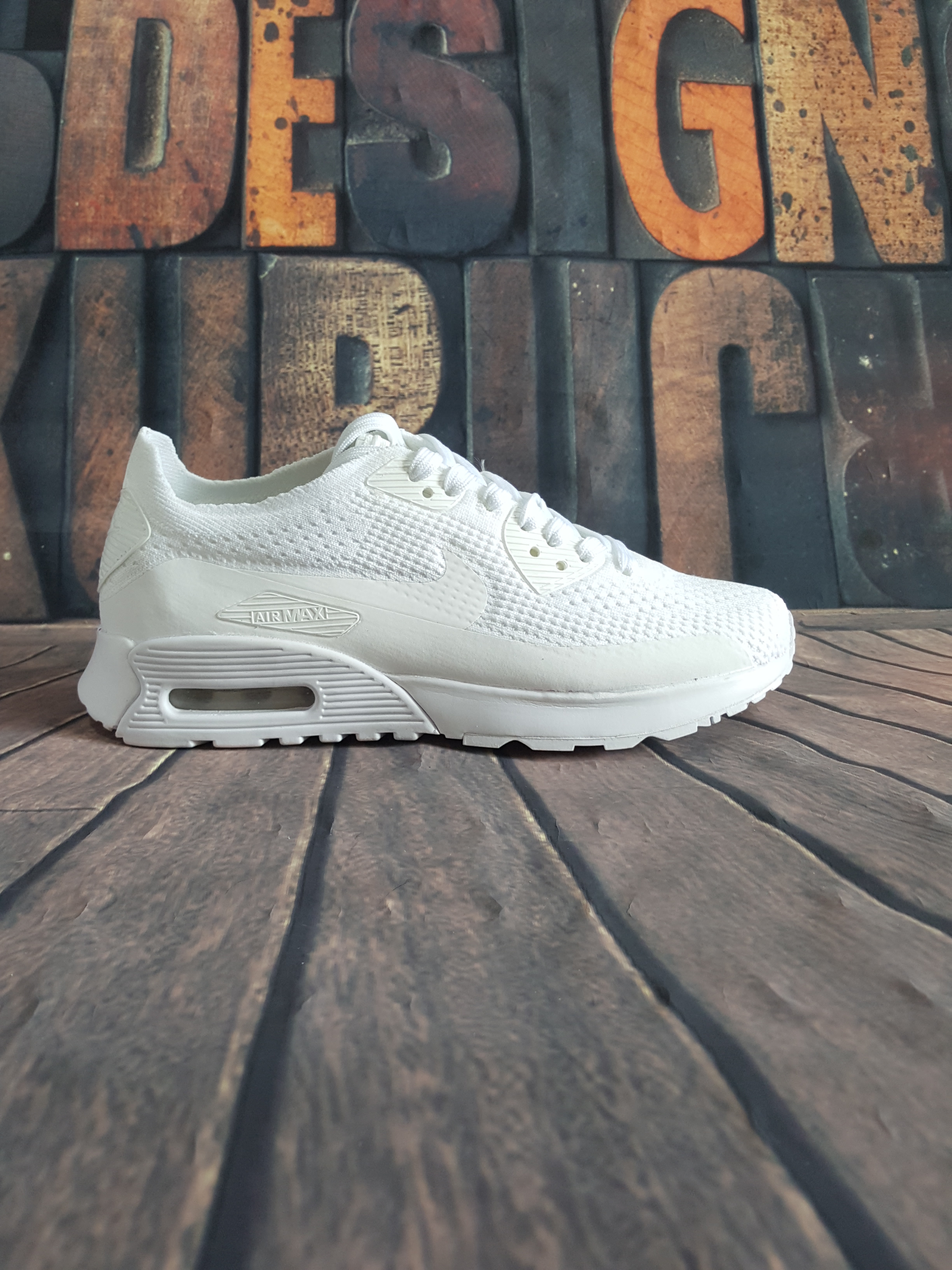 2020 Nike Air Max 90 Flyknit All White